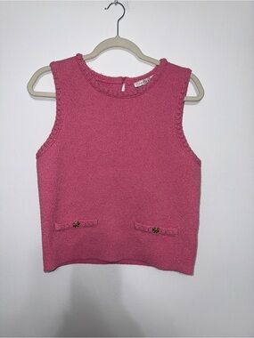 Endless Rose Textured Pink Cropped Tank